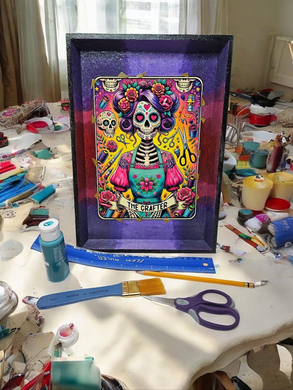 "The Crafter" Handmade Tray